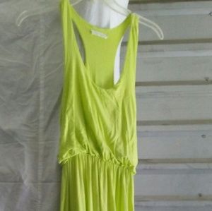 Lush lime maxi dress wuth lose racerback top